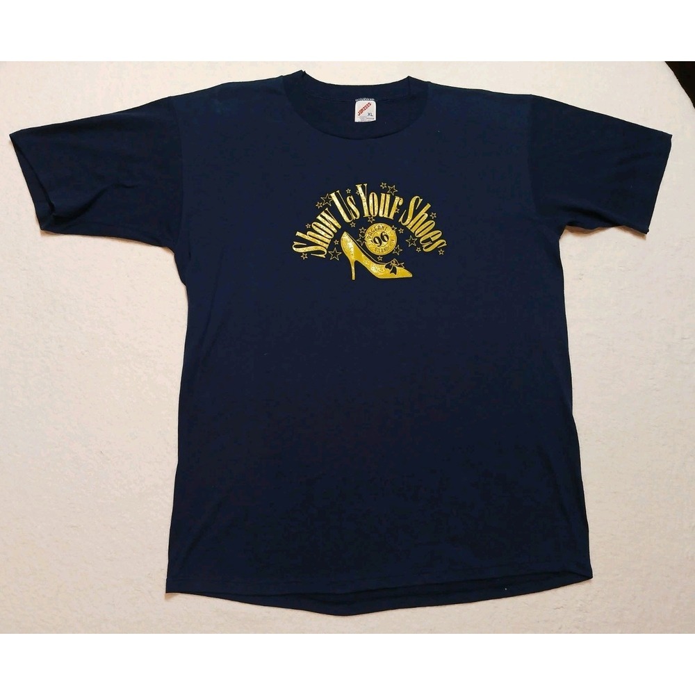 Vtg 90s 1996 Miss America Pageant T Shirt XL Jerzees Show Us Your Shoes Atlantic